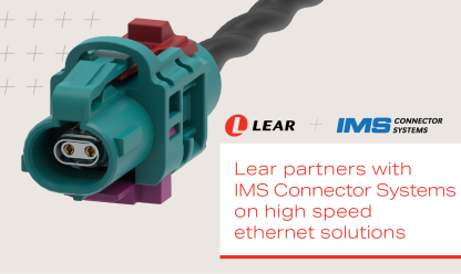 Lear, IMS Connector Systems partner on high speed ethernet solutions