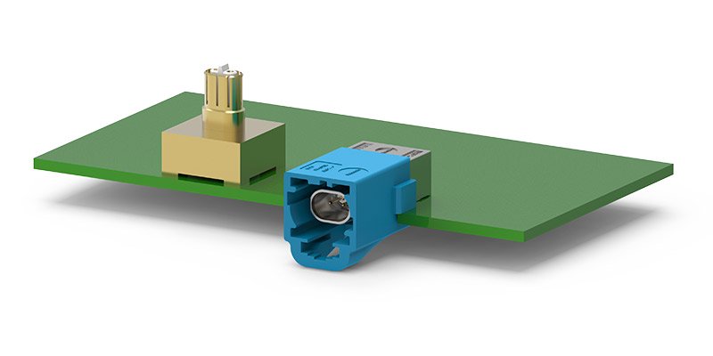 HTP High Speed Twisted Pair Connector on PCB