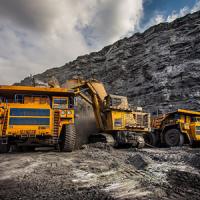 Mining dump truck excavator